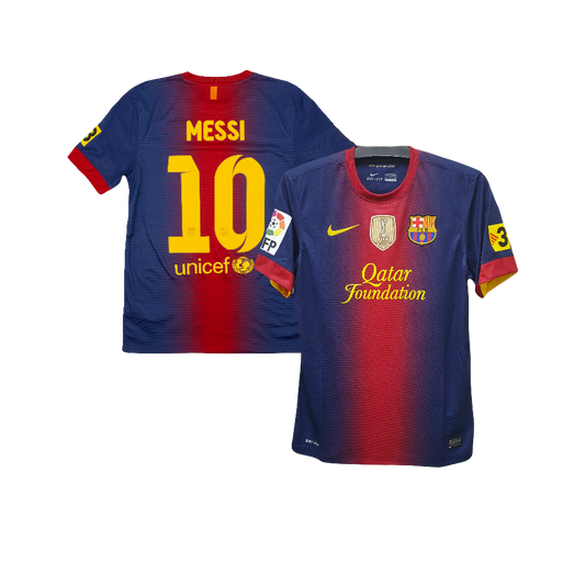Lionel Messi FC Barcelona Nike 2012/13 UEFA Champions League Authentic Home Jersey - Blue & Red