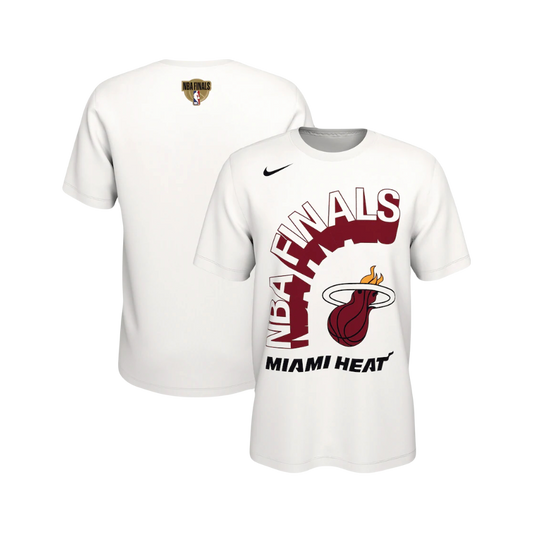 Miami Heat Mens Nike White 2020 NBA Finals Bound T-Shirt