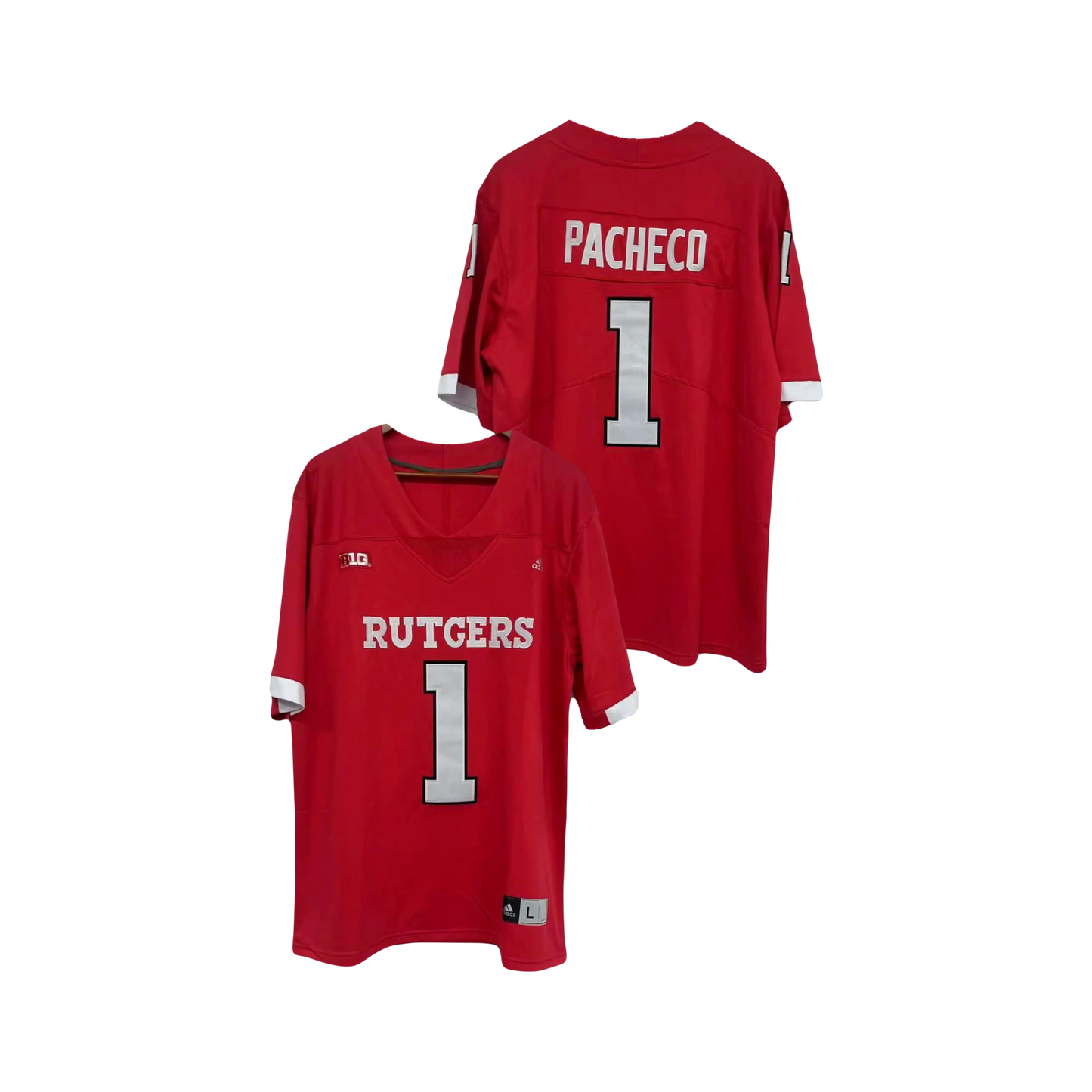 Isaieh Pacheco Rutgers Scarlet Knights 2021 Adidas NCAA College Football Jersey