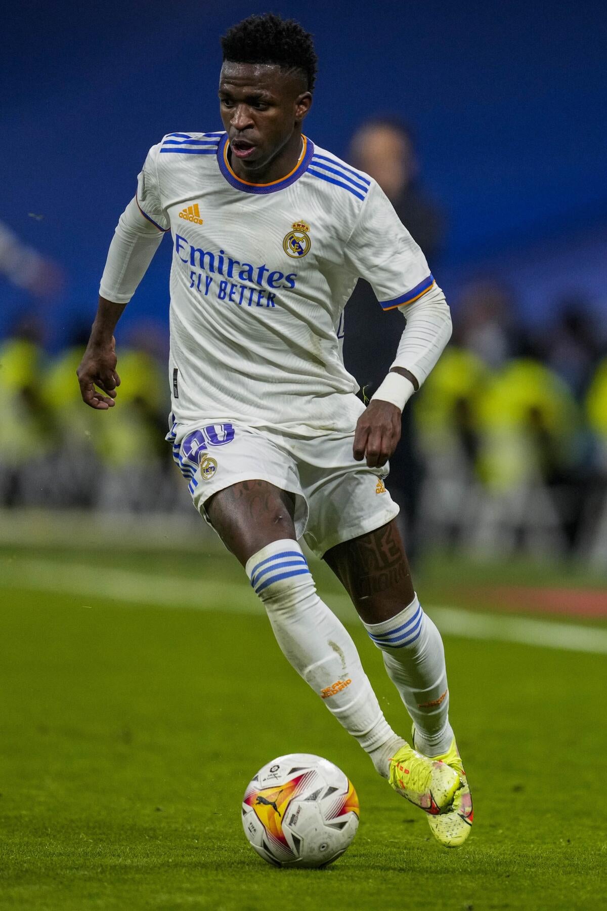 Vinicius Junior Real Madrid 2021/22 Adidas Authentic On-Field Player Version Home Jersey - White