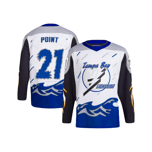 Tampa Bay Lightning Braydon Point NHL Adidas 2022/23 White Reverse Retro Player Jersey
