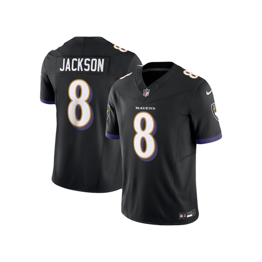 Baltimore Ravens Lamar Jackson F.U.S.E NFL Nike Vapor Limited Alternate Black Jersey