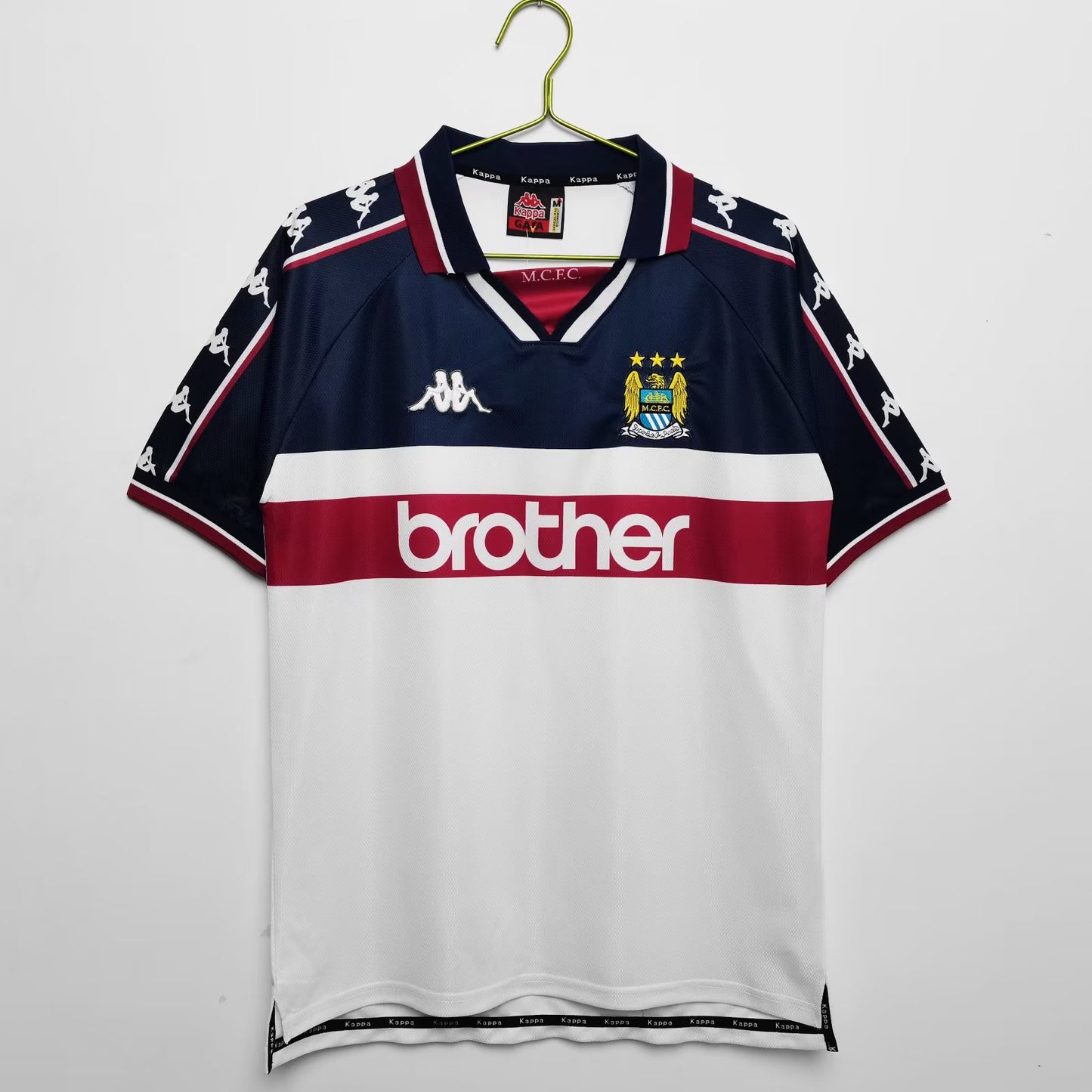 Manchester City 1998 Season Soccer Brother Brand Authentic Iconic Classic Retro Shirt Jersey