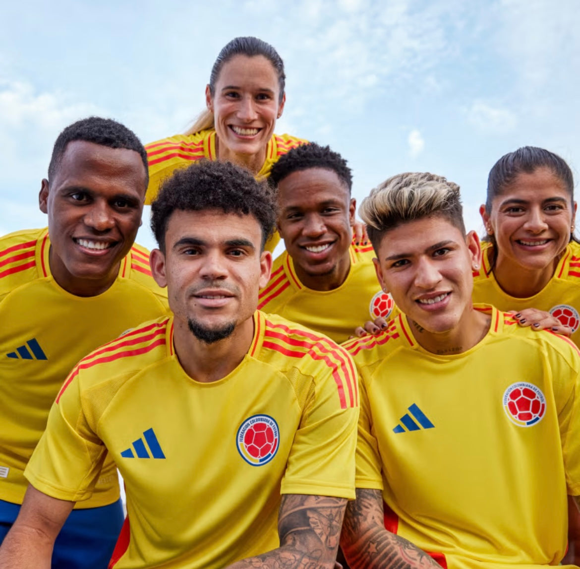 Colombia National Team 2024/25 Adidas Authentic Home Player Version Jersey - Yellow (Custom)