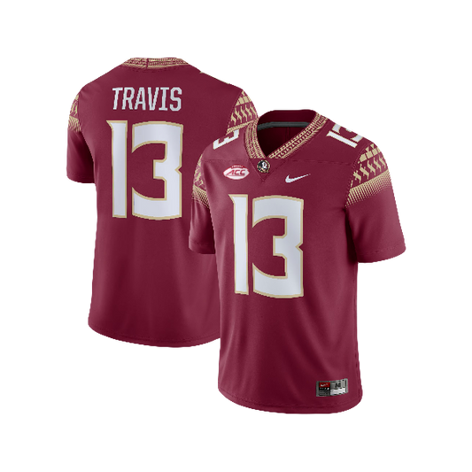 Jordan Travis Florida State Seminoles 2014-2023 Nike Style NCAA Campus Legend College Football Home Jersey - Garnet