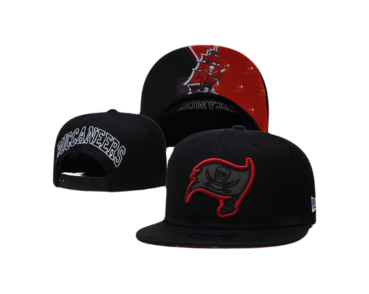 Tampa Bay Buccaneers NFL Black Neon Statement Snapback Hat
