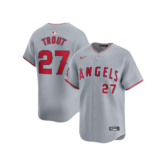 Los Angeles Angels Mike Trout MLB Official Nike Away Jersey - Gray