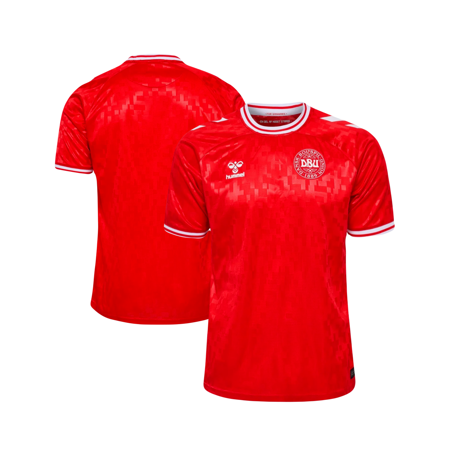 Denmark National Soccer Team 2024/25 Season Authentic Away White & Home Red Jersey - (Custom)