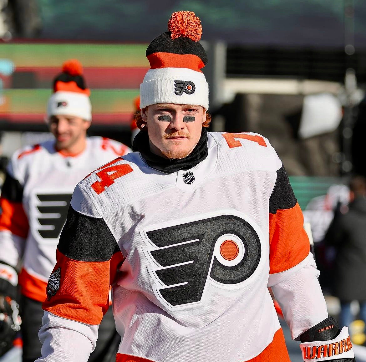 Philadelphia Flyers Travis Konecny NHL Adidas 2024 Stadium Series Player Jersey