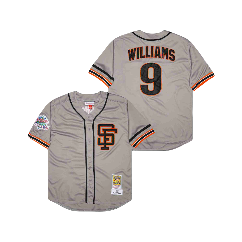 Matt Williams San Francisco Giants MLB 1989 World Series ‘Battle of the Bay’ Mitchell & Ness Cooperstown Classic Jersey - Smoke Gray