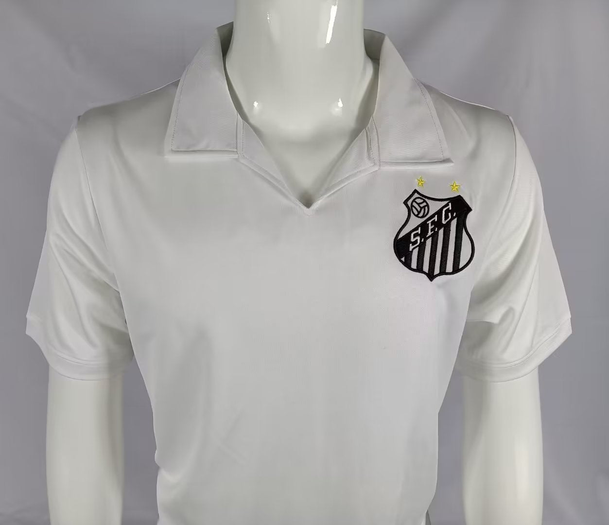 Pelé Santos FC 1970 Season Home Kit Authentic Iconic Classic Legacy Edition Soccer Jersey - White