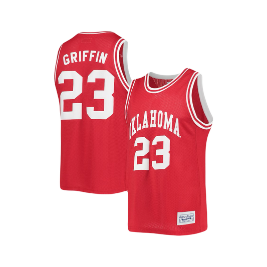 Blake Griffin Oklahoma Sooners NCAA Retro Classic College Basketball Jersey - Crimson