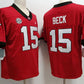 Carson Beck Georgia Bulldogs NCAA College Football Home Jersey - Red Home