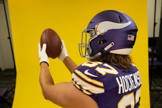 T.J Hockenson Minnesota Vikings Throwback Alternate Nike Vapor F.U.S.E. Limited Jersey - Purple