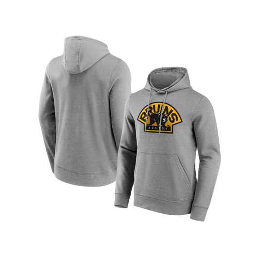 Boston Bruins NHL Fanatics Brand ‘Bold Boston’ Grey Hoodie Jacket