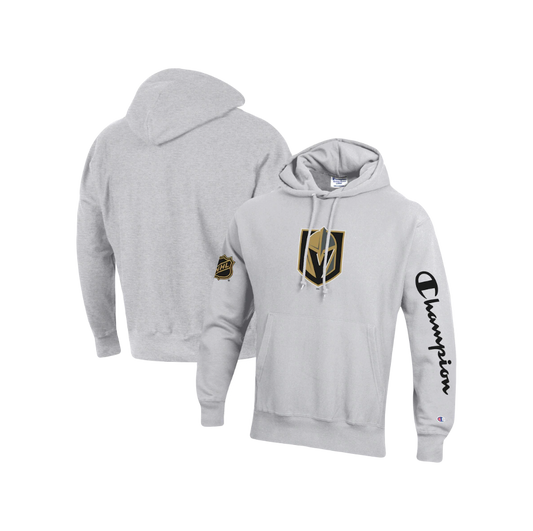 Vegas Golden Knights NHL Grey Champions Brand Hoodie Jacket