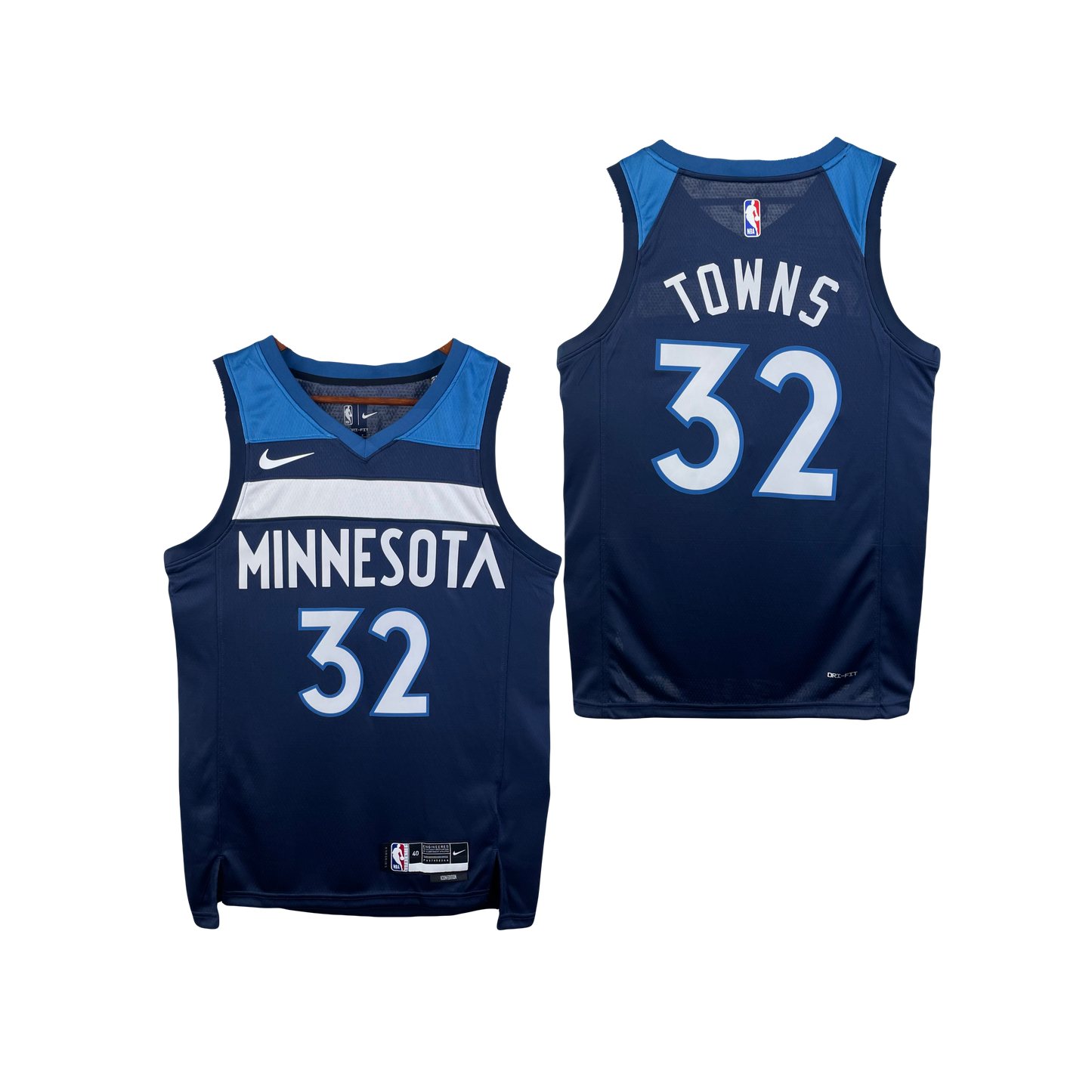 Karl Anthony Towns Minnesota Timberwolves 2023/24 Icon Edition NBA Swingman Jersey - Navy Blue