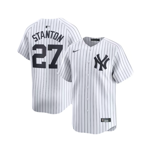 Giancarlo Stanton New York Yankees 2024/25 MLB Official Nike Home Fan Jersey - White Pinstripes (Name plate)
