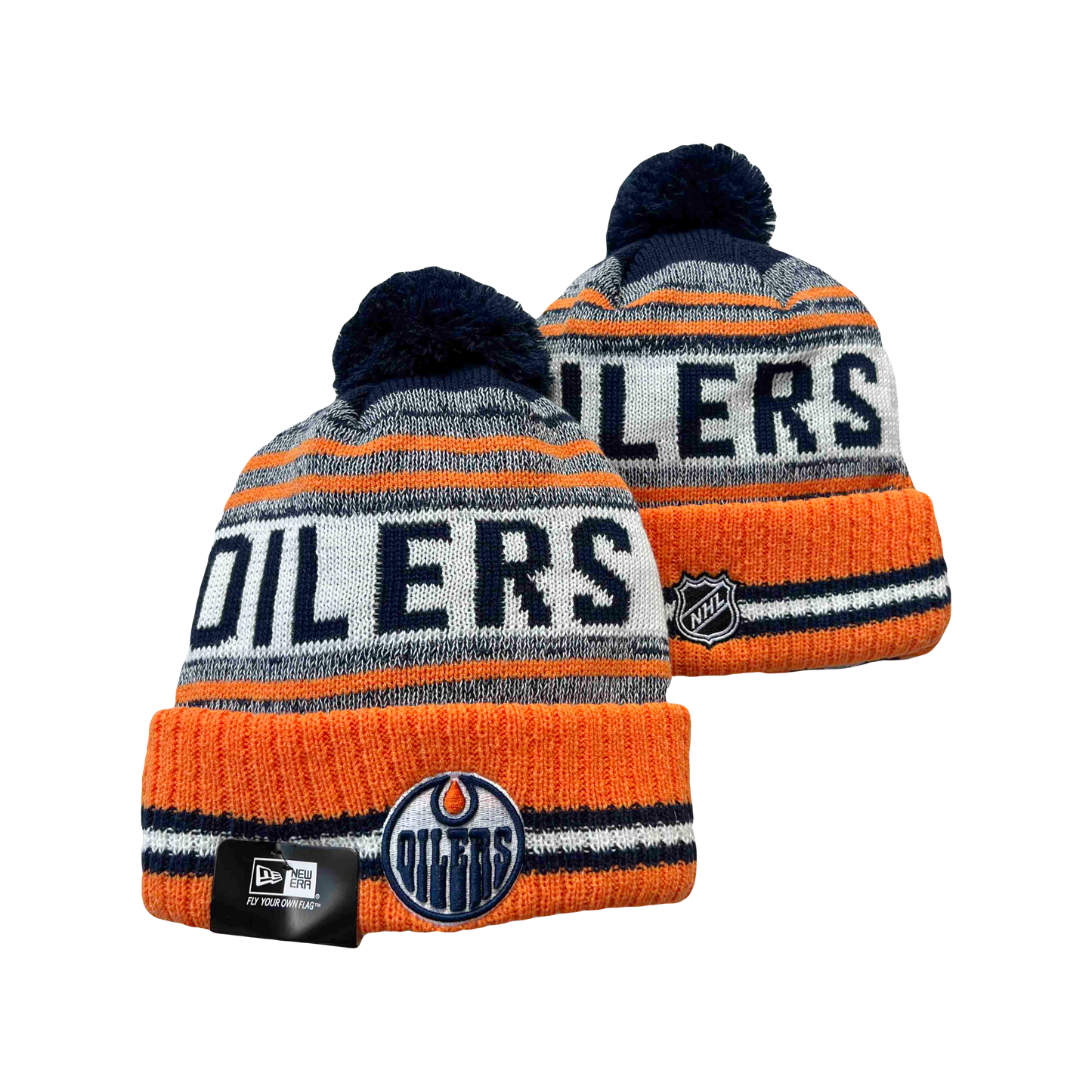 Edmonton Oilers NHL New Era Knit Beanie - Orange