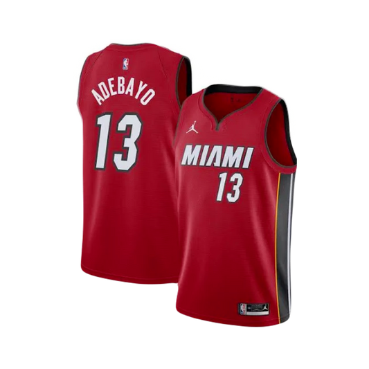 Miami Heat Bam Adebayo Red 2023/24 Jordan Brand NBA Swingman Jersey - Statement Edition