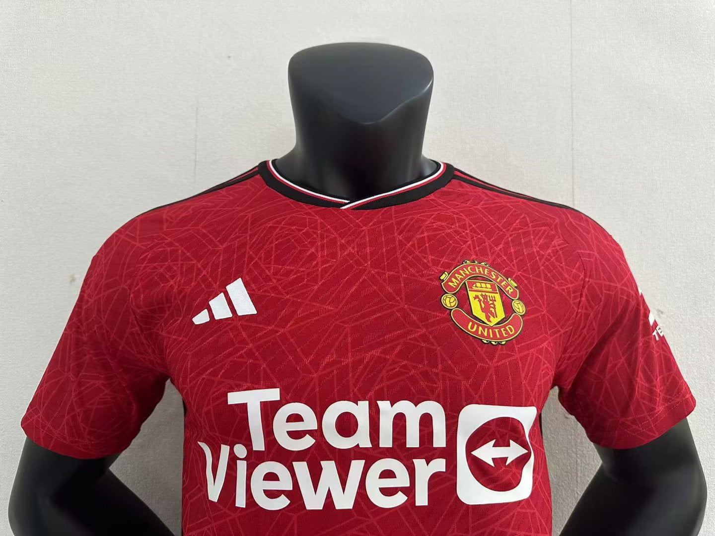 Manchester United 2023/24 Season Home Authentic Adidas On-Field Player Version Soccer Jersey - Red (CUSTOM)