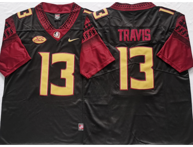 Jordan Travis Florida State Seminoles NCAA Campus Legend College Football Nike Jersey - Black