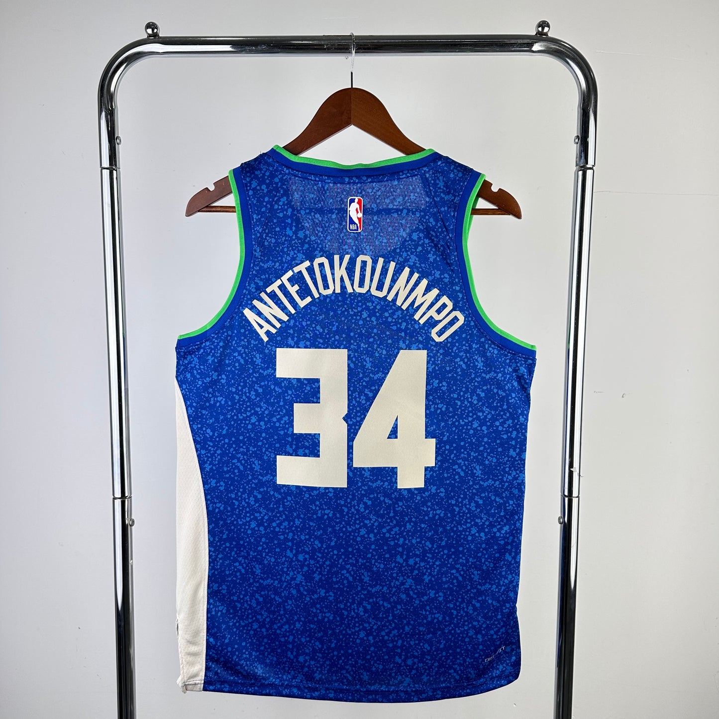 Giannis Antetokounmpo Milwaukee Bucks NBA Nike Blue 2023/24 Swingman Jersey - City Edition