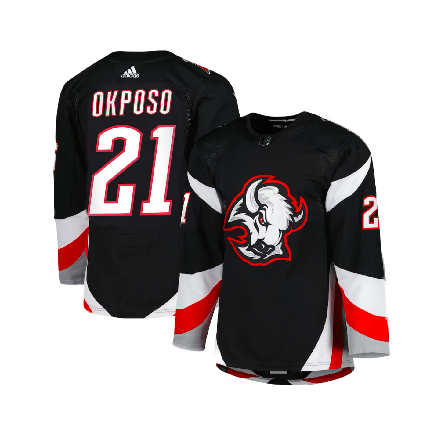 Buffalo Sabres Kyle Okposo 2023/24 Adidas NHL Alternate Black Premier Player Jersey