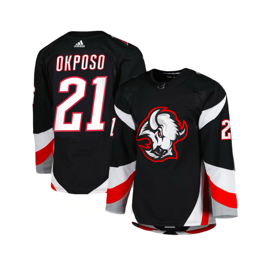 Buffalo Sabres Kyle Okposo 2023/24 Adidas NHL Alternate Black Premier Player Jersey