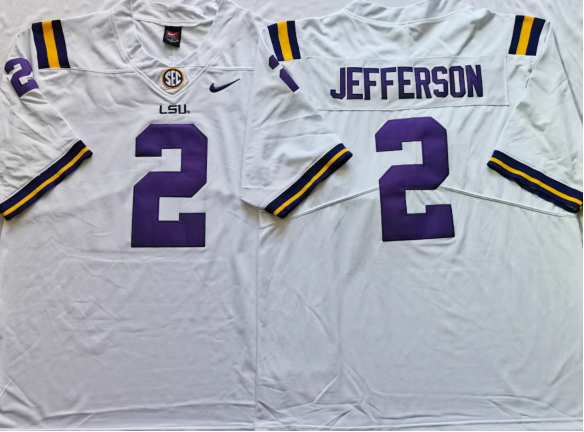 Justin Jefferson LSU Tigers 2020 NCAA Campus Legend College Football Jersey - White