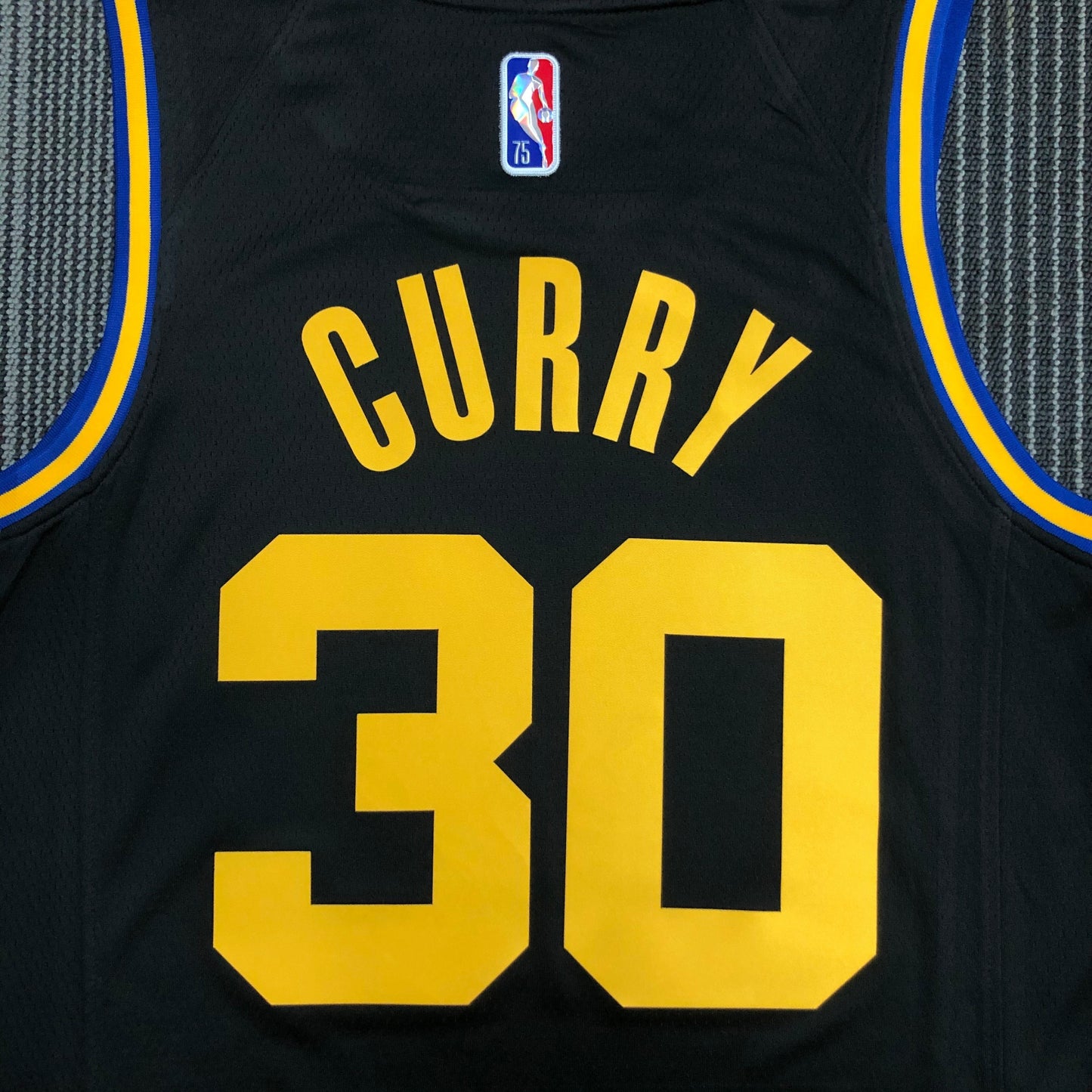 Golden State Warriors Stephen Curry 75th Anniversary Black 2021/2022 Championship Season NBA Swingman Jersey - City Edition