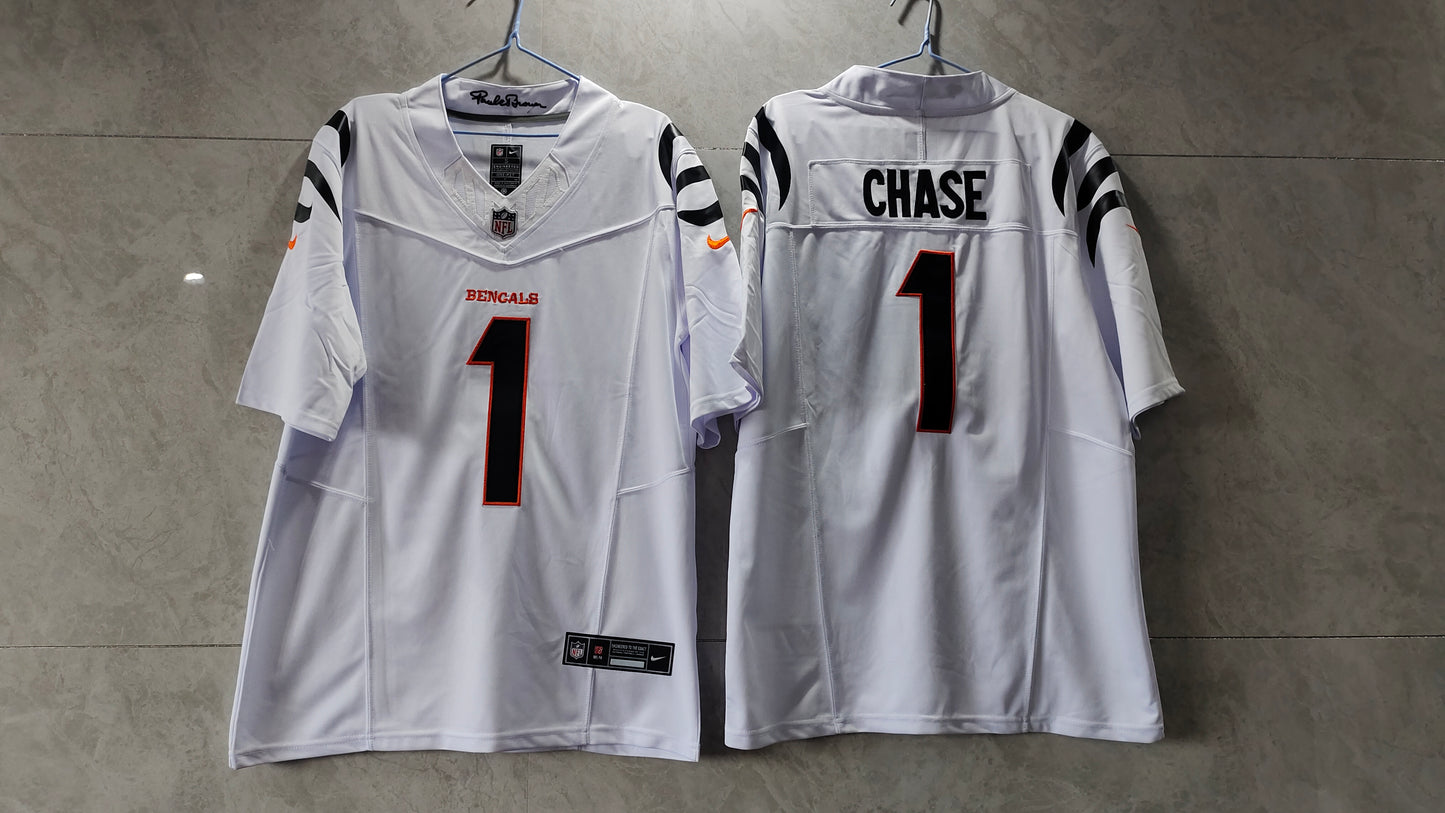 Cincinnati Bengals Ja’Marr Chase NFL F.U.S.E Style Nike Vapor Limited Jersey - White Away