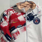 Paris Saint-Germain Soccer PSG Adidas Revers-able Windbreaker Jacket - Red White & Sand Camo
