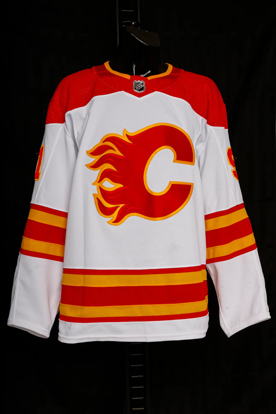 Calgary Flames Nazem Kadri Adidas 2023/24 NHL Premier Player Away White Jersey