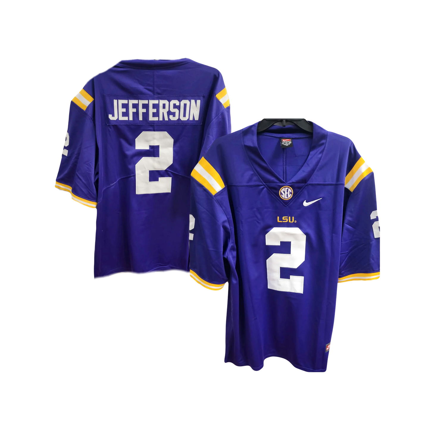 Justin Jefferson LSU Tigers 2020 NCAA Campus Legend College Football Jersey - Purple