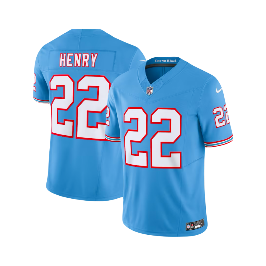 Tennessee Titans Derrick Henry NFL Nike Vapor 2023/2024 Throwback Alternate Jersey