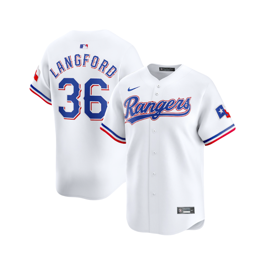 Wyatt Langford Texas Rangers MLB Official Nike Player Home Jersey - White