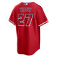 Los Angeles Angels Mike Trout MLB Official Nike Alternate Jersey - Red