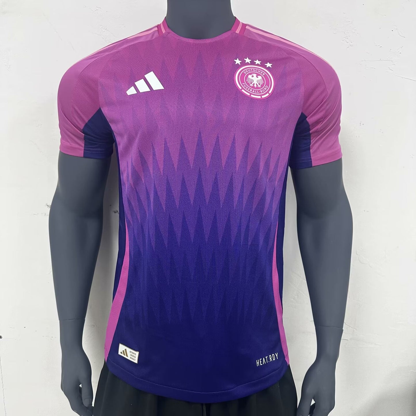 Germany National Soccer Team 2024/25 Adidas Away Purple Pink Player Jersey - (Custom)