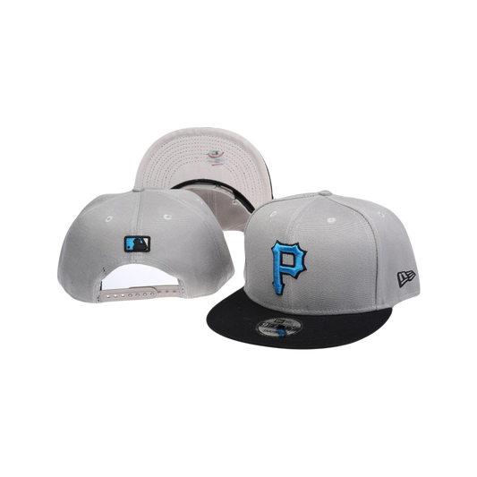 Pittsburgh Pirates MLB Iconic New Era 9Fifty Cyan City Snapback Hat
