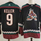 Arizona Coyotes Keller 2024 Adidas NHL Breakaway Black Home Player Jersey