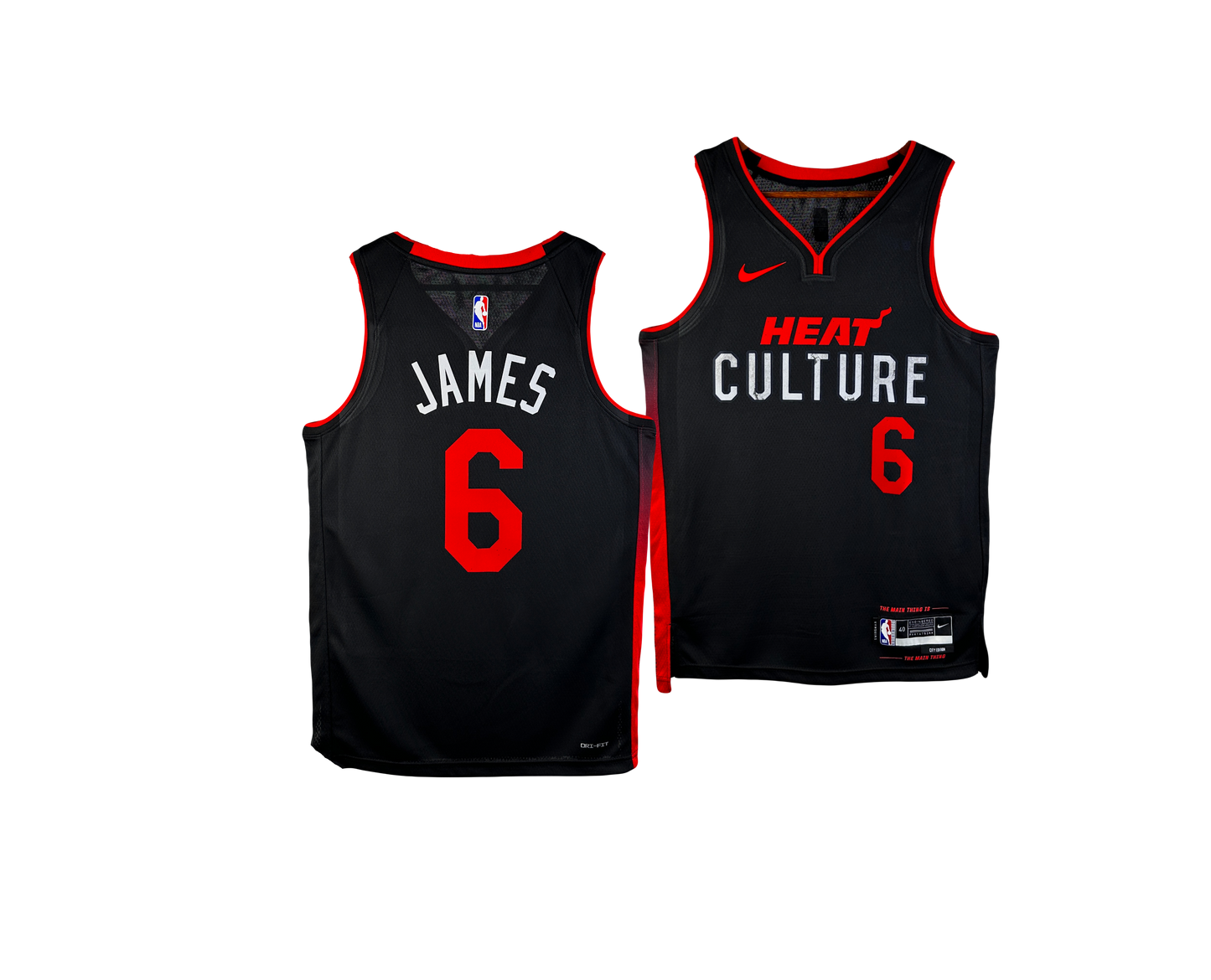 Lebron James Miami Heat Nike NBA ‘Heat Culture’ 2023/24 Swingman Jersey - City Edition