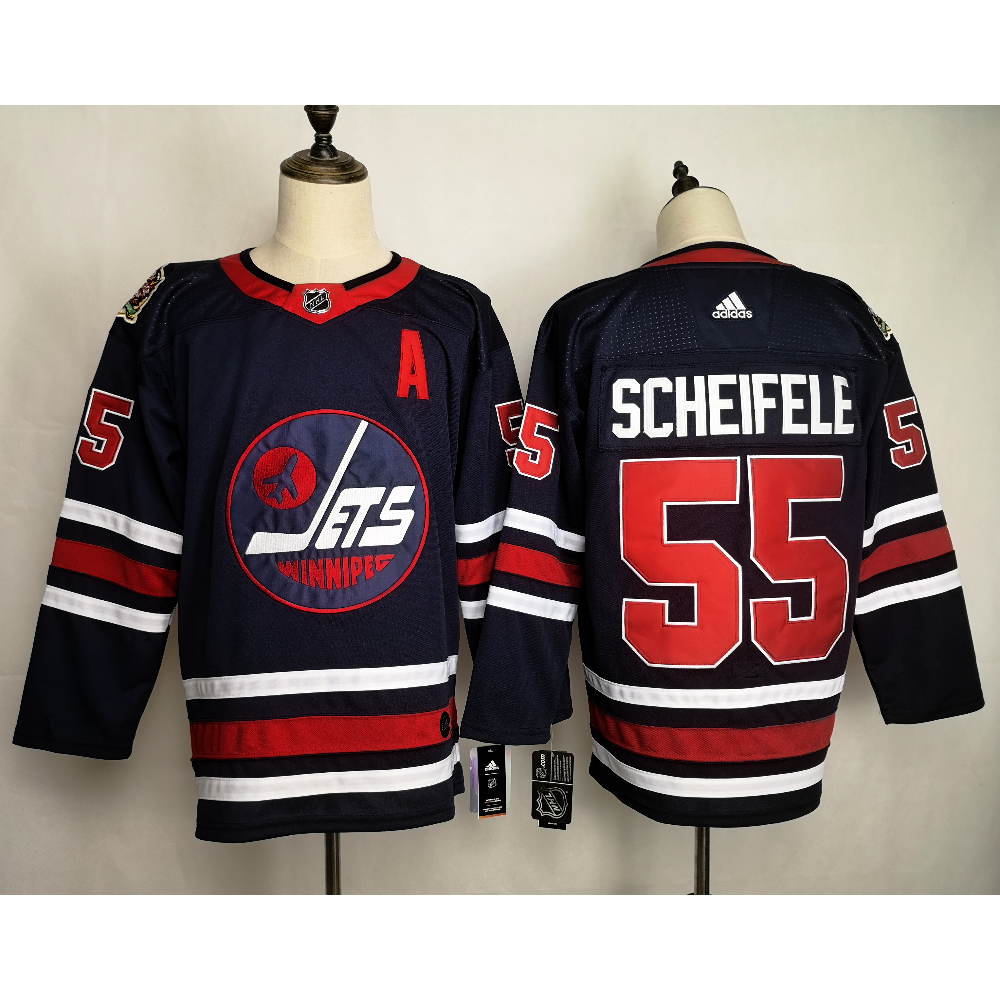 Winnipeg Jets Mark Scheifele Adidas Alternate ‘Heritage Edition’ NHL Blue Breakaway Player Jersey