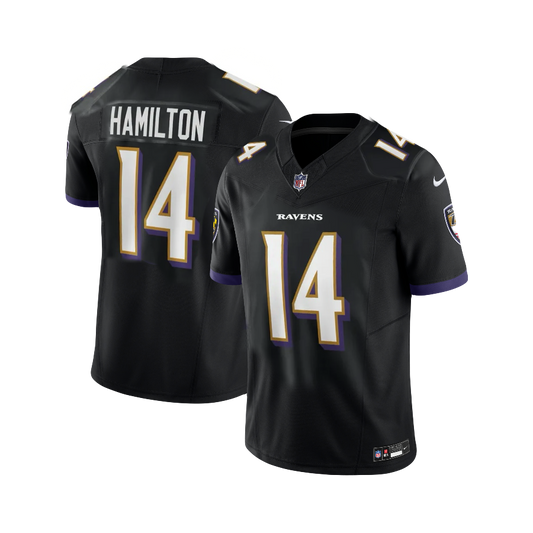 Kyle Hamilton Baltimore Ravens NFL Vapor Limited F.U.S.E Alternate Jersey - Black
