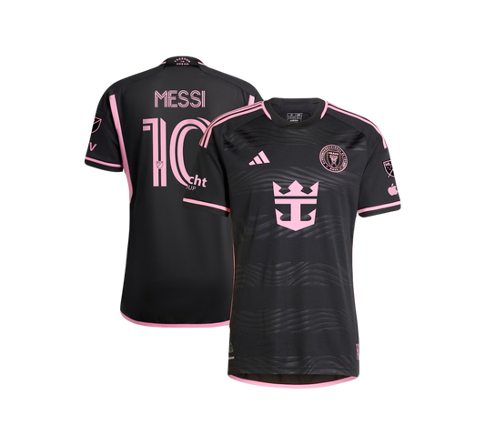 Lionel Messi Inter Miami CF 2024 Adidas On-Field MLS ‘La Noche’ Authentic Player Jersey- Black