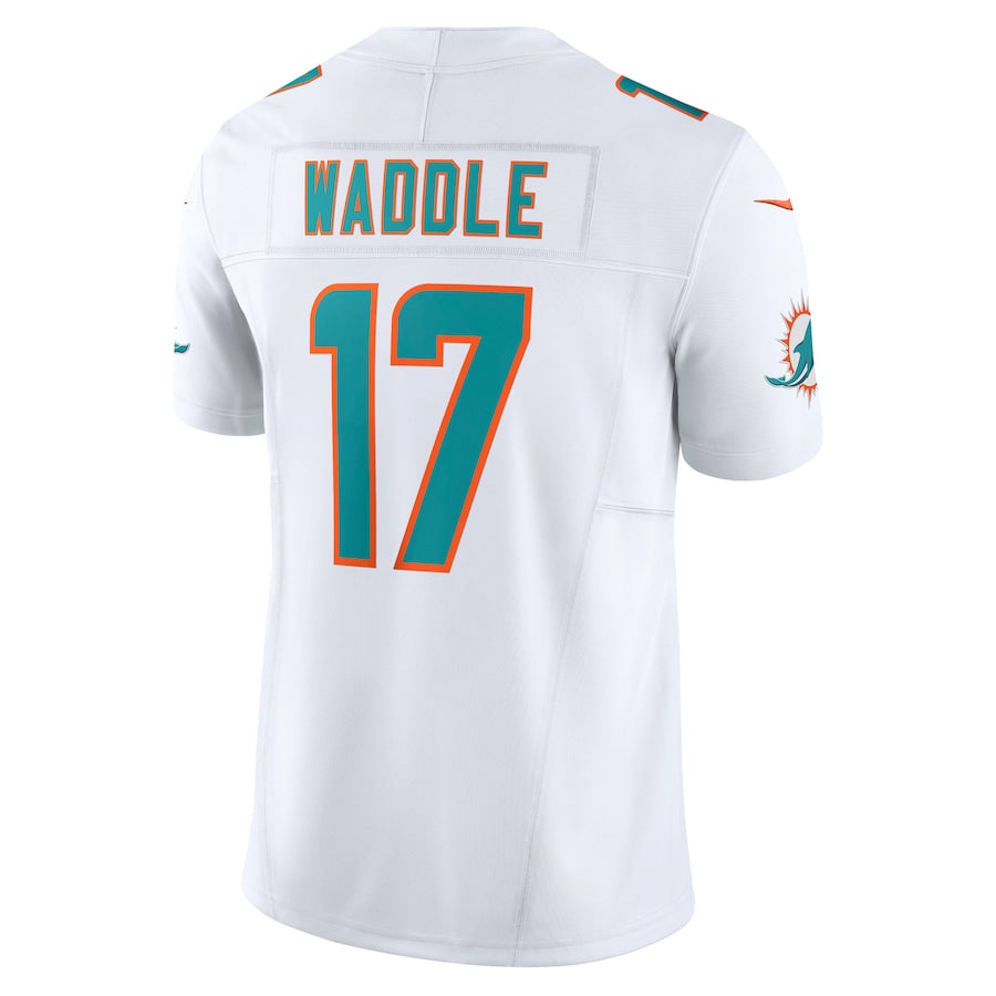 Jaylen Waddle Miami Dolphins NFL F.U.S.E Style Nike Vapor Limited Player Home Jersey - White