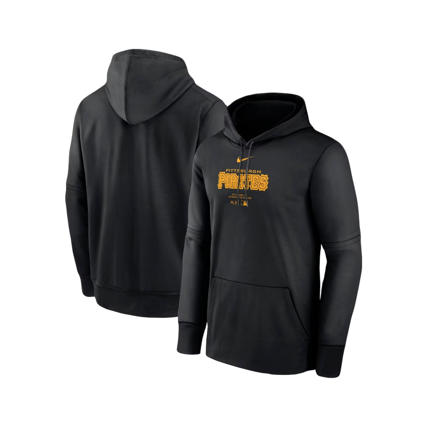 Pittsburgh Pirates MLB City Connect Nike Therma Performance Pullover Hoodie - Black