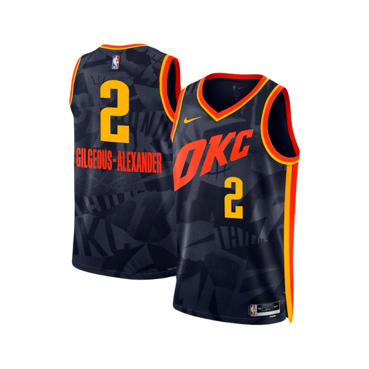 Shai Gilgeous-Alexander Oklahoma City Thunder 2023/24 Nike City Edition NBA Swingman Jersey