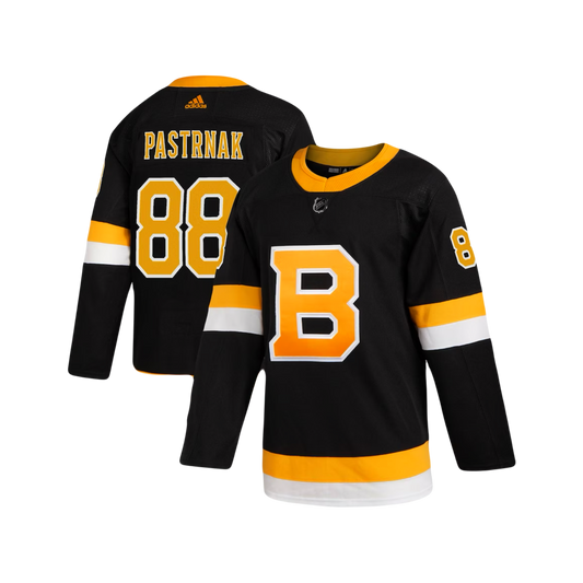 Boston Bruins David Pastranak NHL Adidas Alternate Black Breakaway Premier Player Jersey