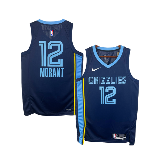 Memphis Grizzlies Ja Morant Nike Icon Edition NBA Swingman Jersey - Navy Blue